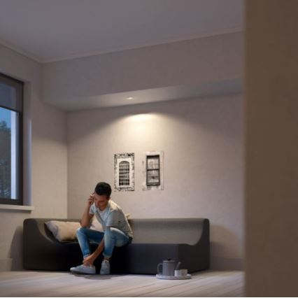 Philips - Dimbare LED Inbouw Lamp SHELLBARK Warm Glow 1xLED/4,5W/230V 2200-2700K