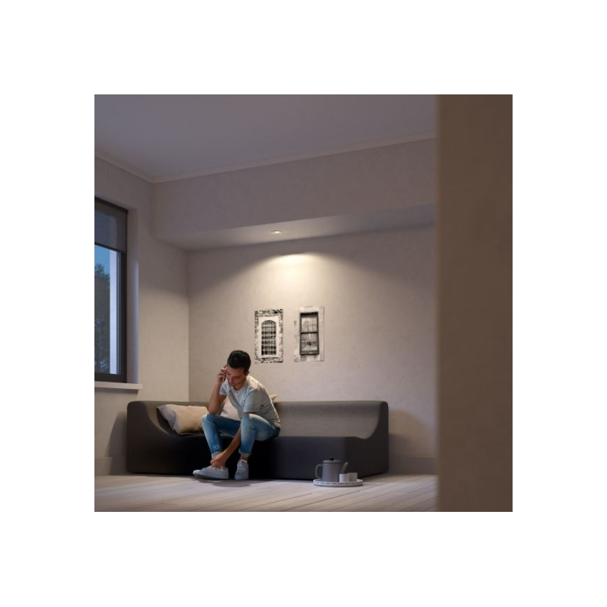 Philips - Dimbare LED Inbouw Lamp SHELLBARK Warm Glow 1xLED/4,5W/230V 2200-2700K