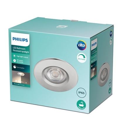 Philips - Dimbare LED-inbouwspot voor badkamer DIVE LED/5W/230V IP65