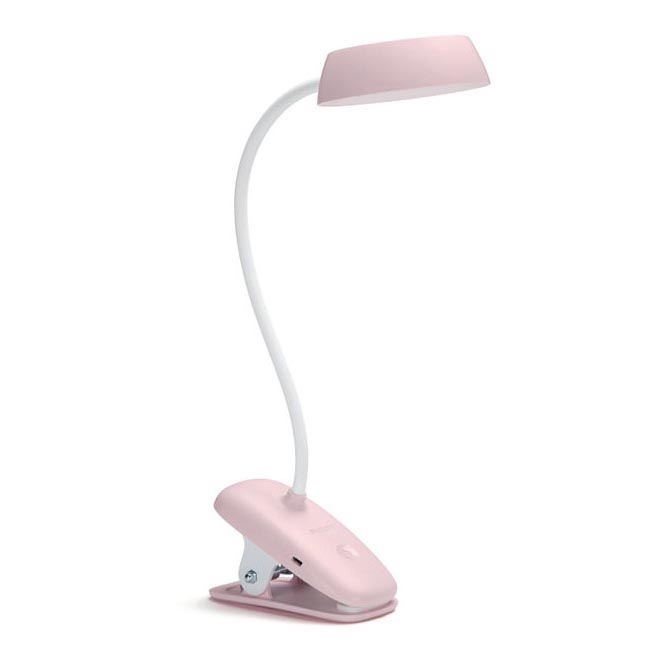 Philips - Dimbare LED Lamp met Klem DONUTCLIP LED/3W/5V CRI 90 roze