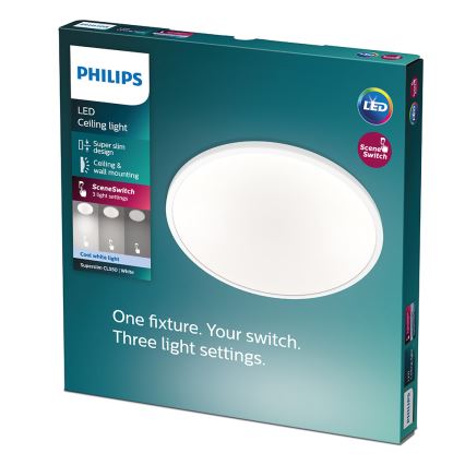 Philips - Dimbare LED Plafond Lamp 1xLED/15W/230V 4000K