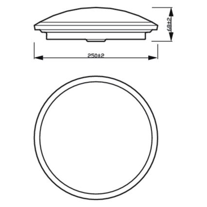 Philips - Dimbare LED Plafond Lamp SCENE SWITCH LED/12W/230V