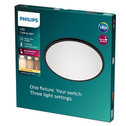 Philips - Dimbare LED Plafond Lamp SCENE SWITCH LED/18W/230V