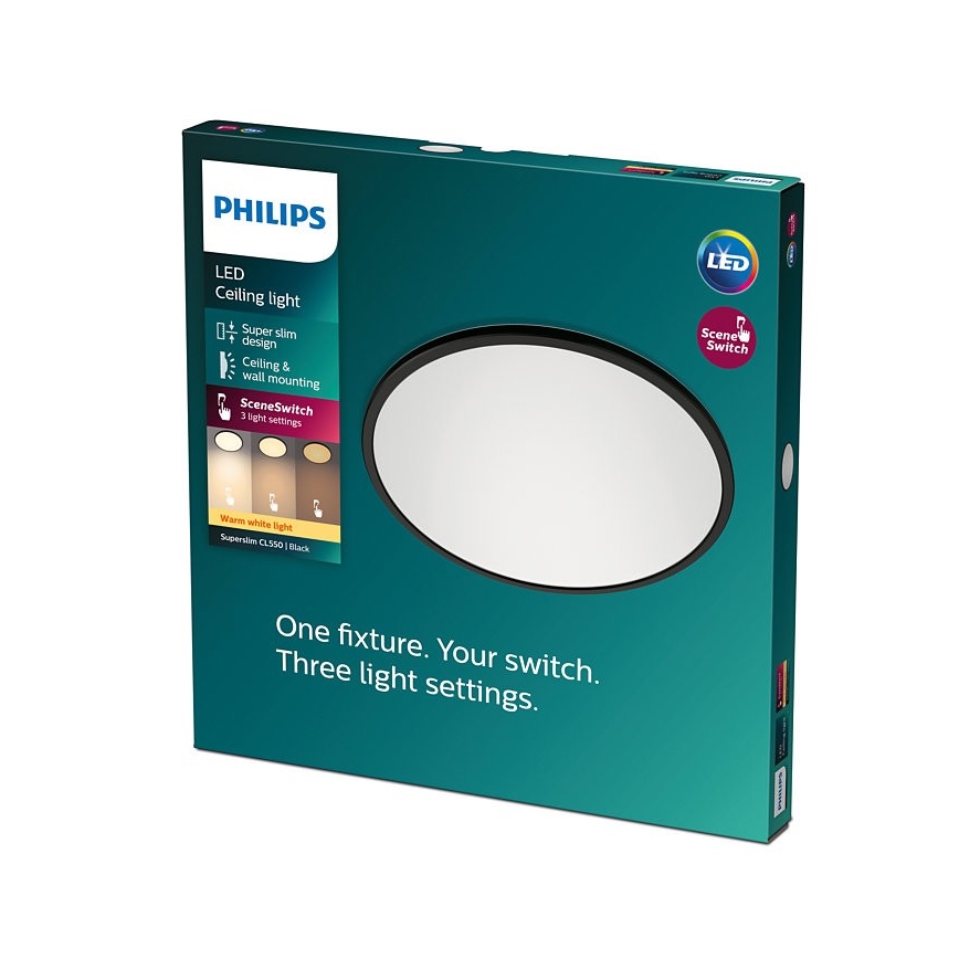 Philips - Dimbare LED Plafond Lamp SCENE SWITCH LED/18W/230V