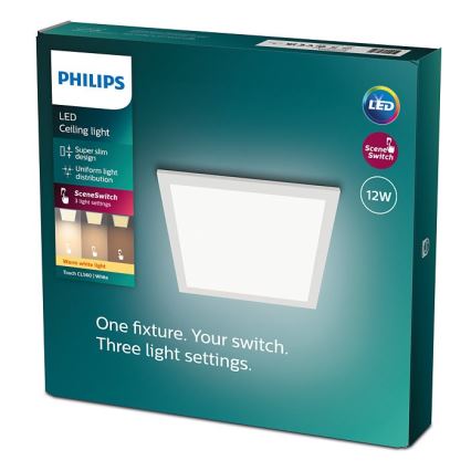 Philips - Dimbare LED Plafond Lamp SCENE SWITCH LED/12W/230V 2700K