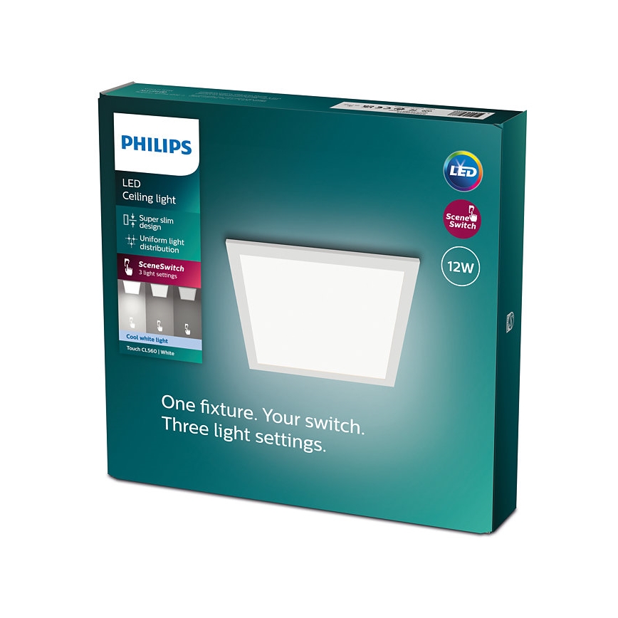 Philips - Dimbare LED Plafond Lamp SCENE SWITCH LED/12W/230V 4000K