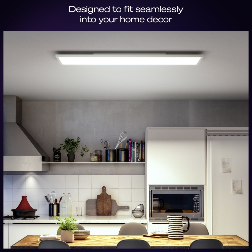 Philips - dimbare LED-plafondlamp Hue AURELLE LED/39W/230V 2200-6500K 120x30 cm wit