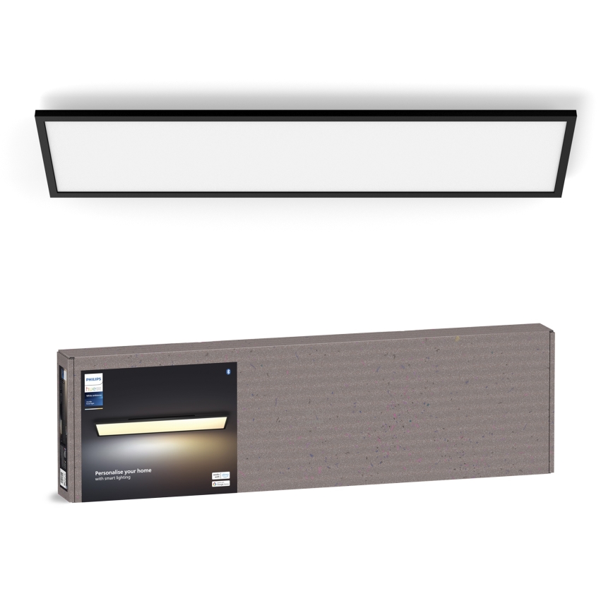 Philips - Dimbare LED plafondlamp Hue AURELLE LED/39W/230V 2200-6500K 120x30 cm zwart