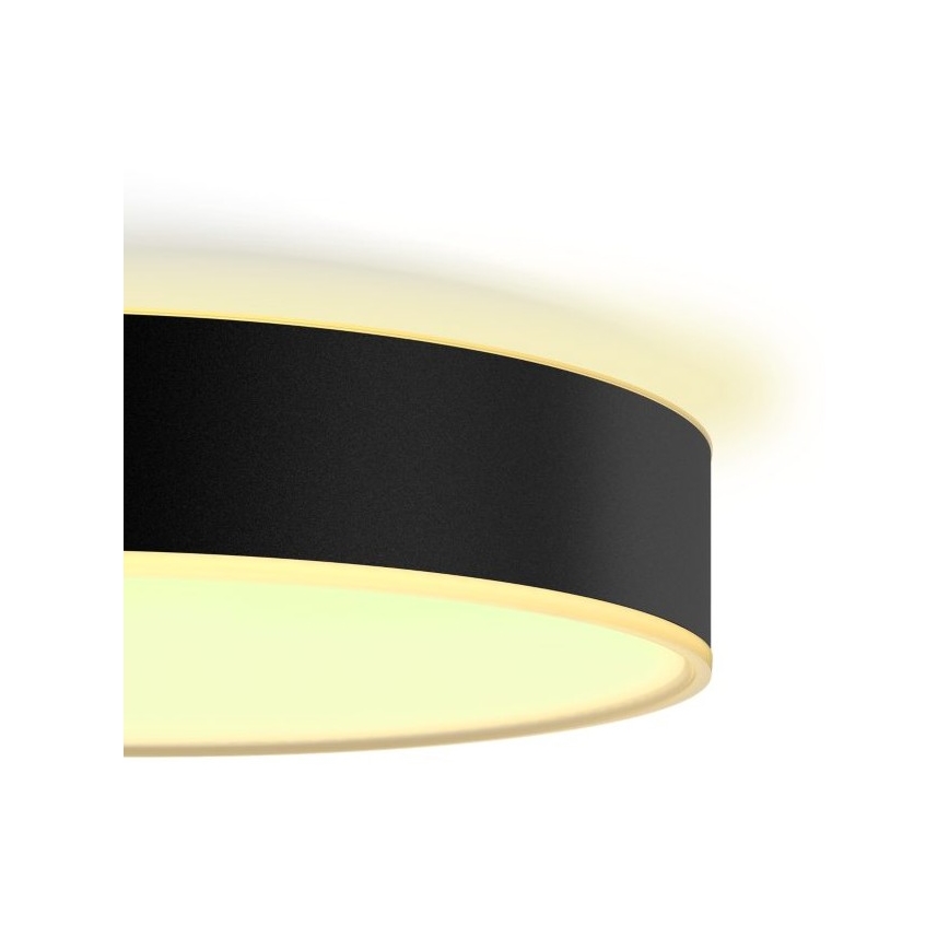 Philips - Dimbare LED plafondlamp Hue LED/33,5W/230V 2200-6500K diameter 425 mm zwart + afstandsbediening