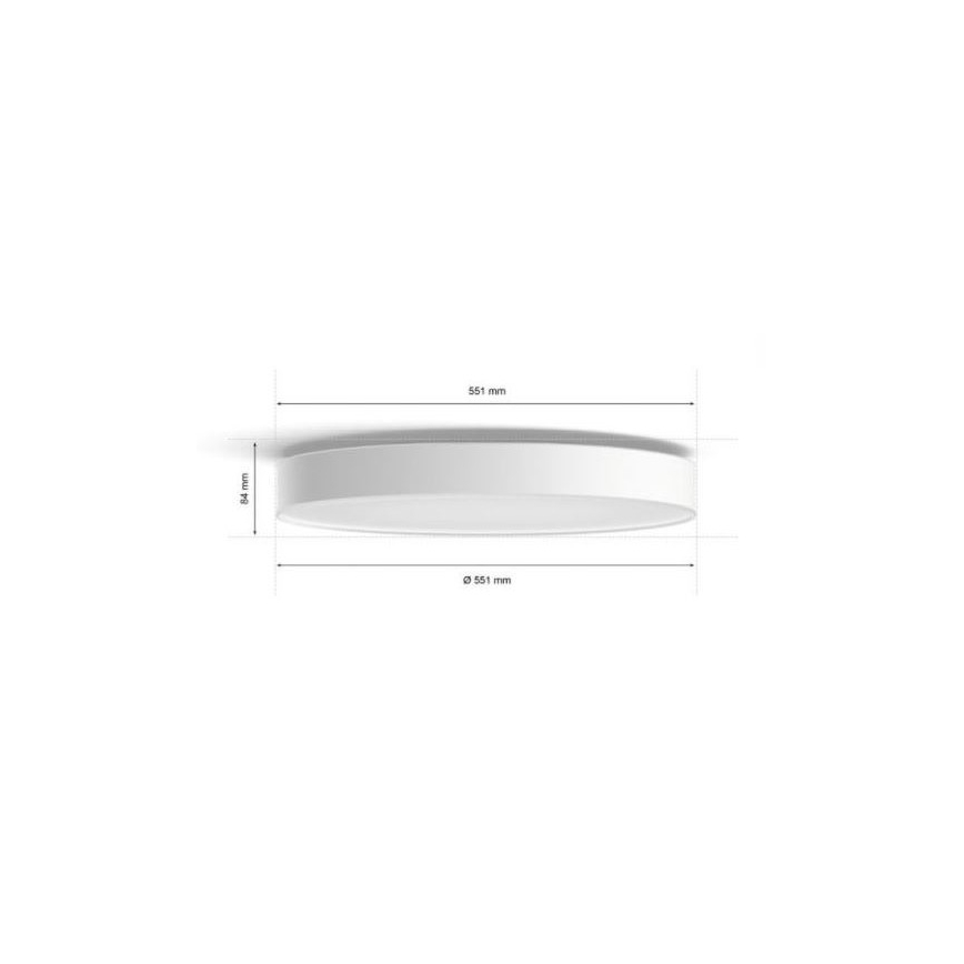 Philips - Dimbare LED plafondlamp Hue LED/48W/230V 2200-6500K diameter 551 mm wit + afstandsbediening
