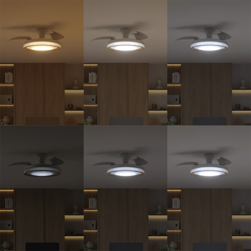 Philips - Dimbare LED-plafondlamp met ventilator BLISS LED/35W/230V goud + afstandsbediening