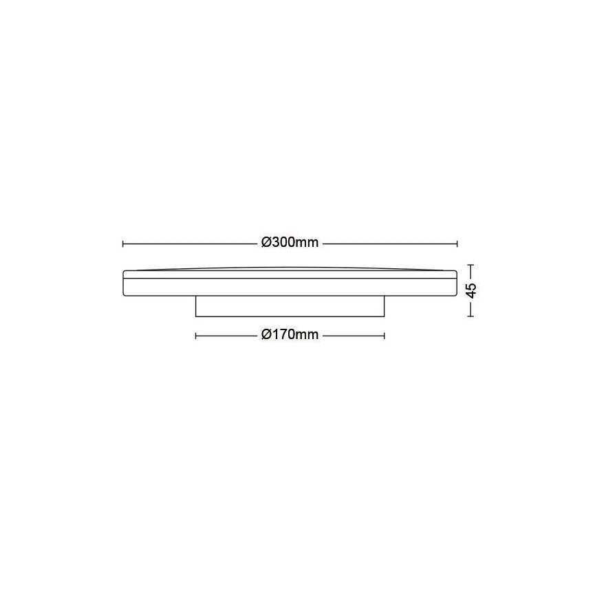 Philips - Dimbare LED plafondlamp SCENE SWITCH LED/18W/230V diameter 30 cm 4000K zwart
