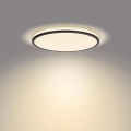 Philips - Dimbare LED plafondlamp SCENE SWITCH LED/18W/230V diameter 30 cm 2700K zwart