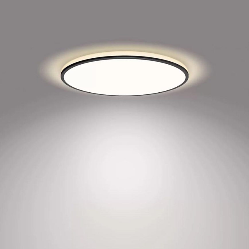 Philips - Dimbare LED plafondlamp SCENE SWITCH LED/18W/230V diameter 30 cm 4000K zwart