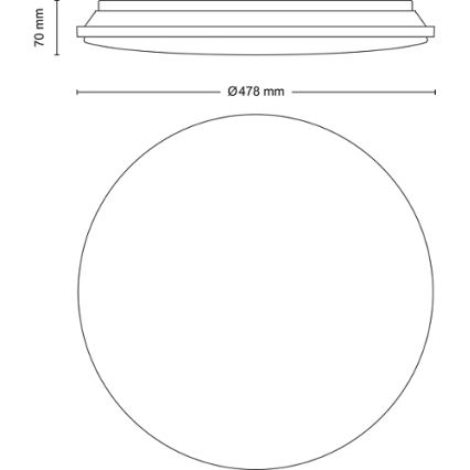 Philips - Dimbare LED Plafondlamp LED/40W/230V 2700-6500K + afstandsbediening