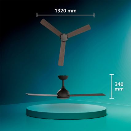 Philips - Dimbare LED-plafondventilator CIVX LED/24W/230V + afstandsbediening