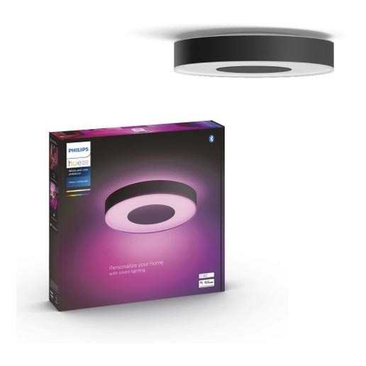 Philips - Dimbare LED RGB Plafond Lamp Hue INFUSE LED/52,5W/230V 2000-6500K d. 425 mm zwart