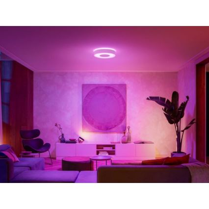 Philips - Dimbare LED RGB Plafond Lamp Hue INFUSE LED/33,5W/230V 2000-6500K d. 381 mm wit