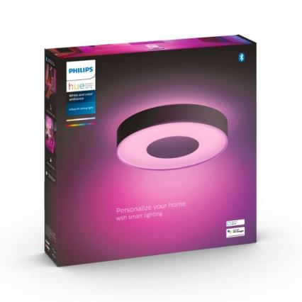 Philips - Dimbare LED RGB Plafond Lamp Hue INFUSE LED/33,5W/230V 2000-6500K d. 381 mm zwart