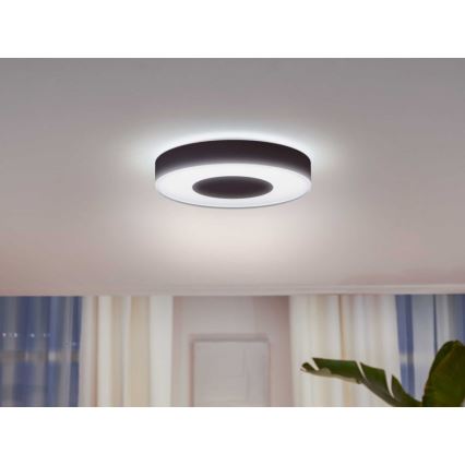 Philips - Dimbare LED RGB Plafond Lamp Hue INFUSE LED/52,5W/230V 2000-6500K d. 425 mm zwart