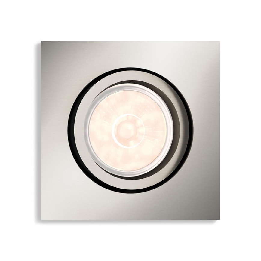 Philips - LED RGBW dimbare inbouwspot DONEGAL 1xGU10/4,8W/230V + afstandsbediening