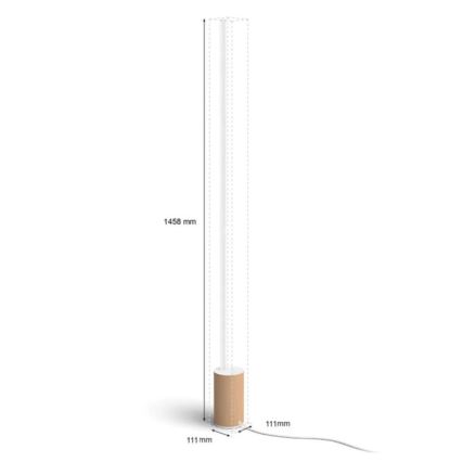 Philips - Dimbare LED RGBW Staande Lamp Hue SIGNE LED/29W/230V 2000-6500K beige