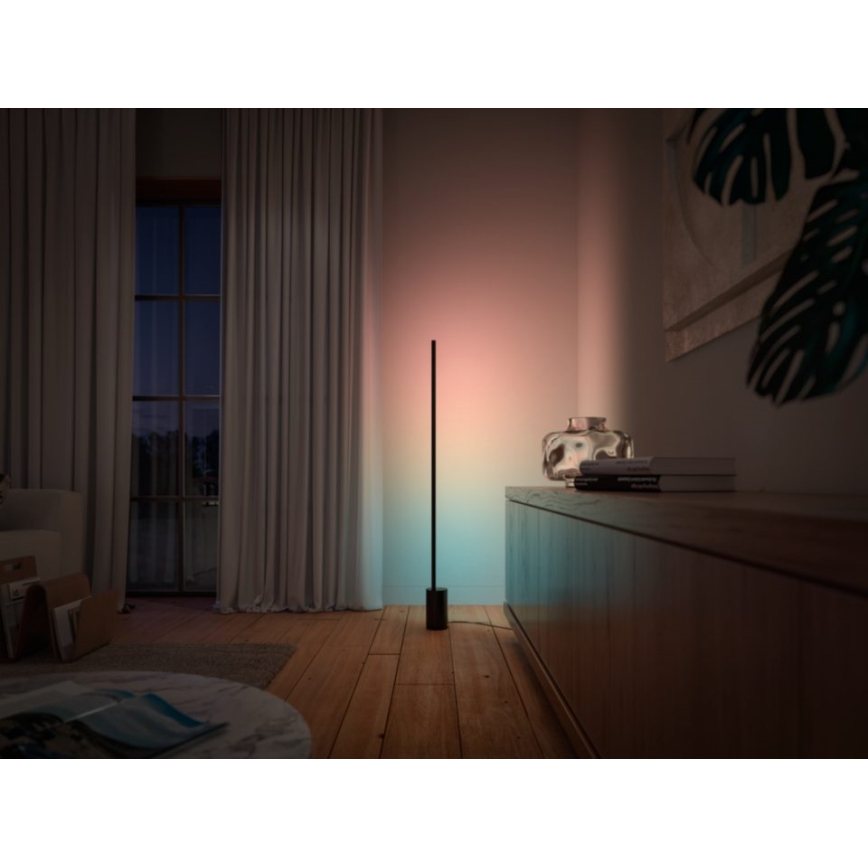 Philips - Dimbare LED RGBW Staande Lamp Hue SIGNE LED/29W/230V 2000-6500K zwart