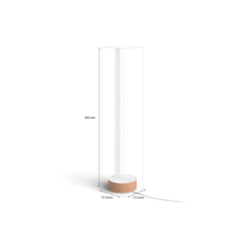 Philips - Dimbare LED RGBW Tafellamp Hue SIGNE LED/11,8W/230V 2000-6500K