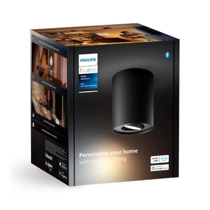 Philips - Dimbare LED Spot Hue PILLAR 1xGU10/4,2W/230V 2200-6500K zwart