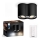 Philips - Dimbare LED Spot Hue PILLAR 2xGU10/4,2W/230V 2200-6500K + afstandsbediening zwart