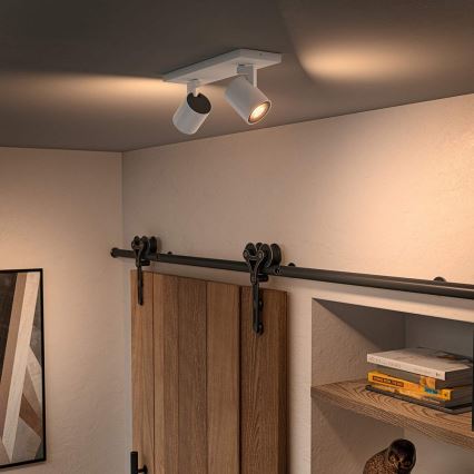 Philips - Dimbare LED Spot Hue RUNNER 2xGU10/4,2W/230V 2200-6500K + afstandsbediening wit