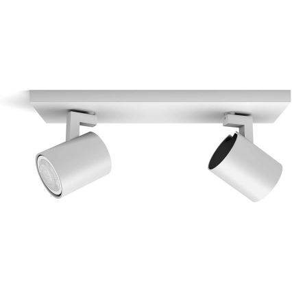 Philips - Dimbare LED Spot Hue RUNNER 2xGU10/4,2W/230V 2200-6500K + afstandsbediening wit
