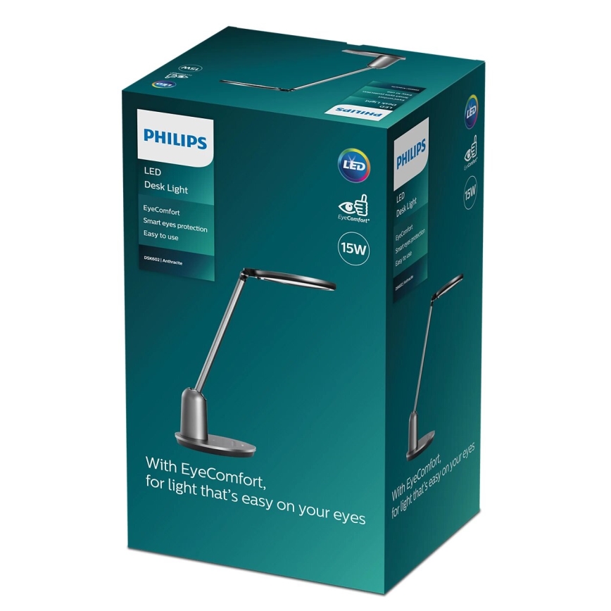 Philips - Dimbaar LED touch tafellampje EINSTEIN SCENE SWITCH LED/15W/230V 2800/4000/5100K CRI94