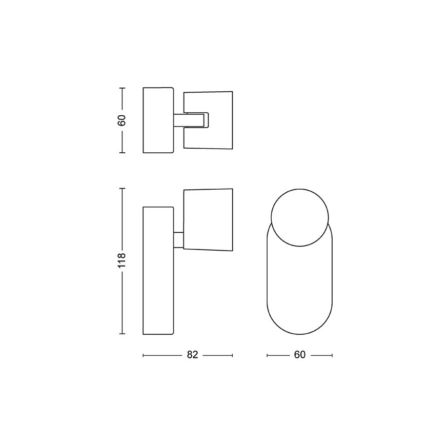 Philips - Dimbare LED wandspot LED/4,5W/230V