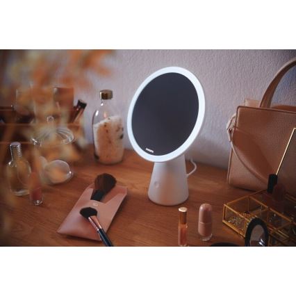 Philips - Dimbare Schoonheidsspiegel met LED-achtergrondverlichting MIRROR LED/4,5W/5V