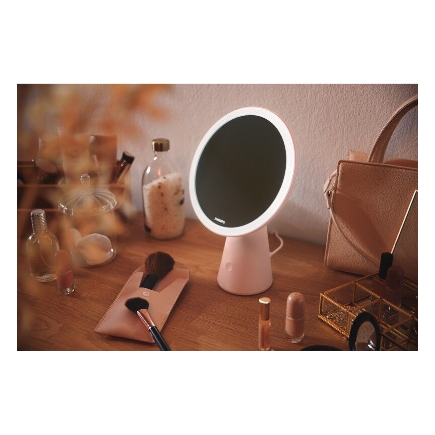 Philips - Dimbare Schoonheidsspiegel met LED achtergrondverlichting MIRROR LED/4,5W/5V