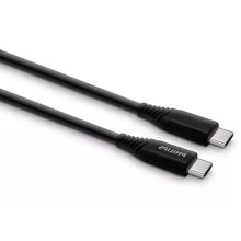 Philips DLC5206C/00 - USB kabel USB-C 3.0 connector 2m zwart/grijs