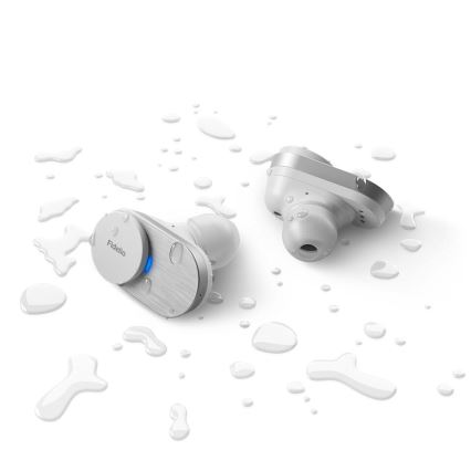 Philips Fidelio T1WT/00 - Draadloze hoofdtelefoons IPX4 2x 60 mAh + 650 mAh zilver