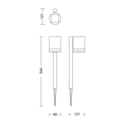 Philips - LED Zonne-energie lamp FYCE LED/1,5W/3,7V 1200 mAh IP44