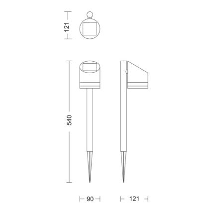 Philips - LED Zonne-energie lamp FYCE LED/1,5W/3,7V 1200 mAh IP44