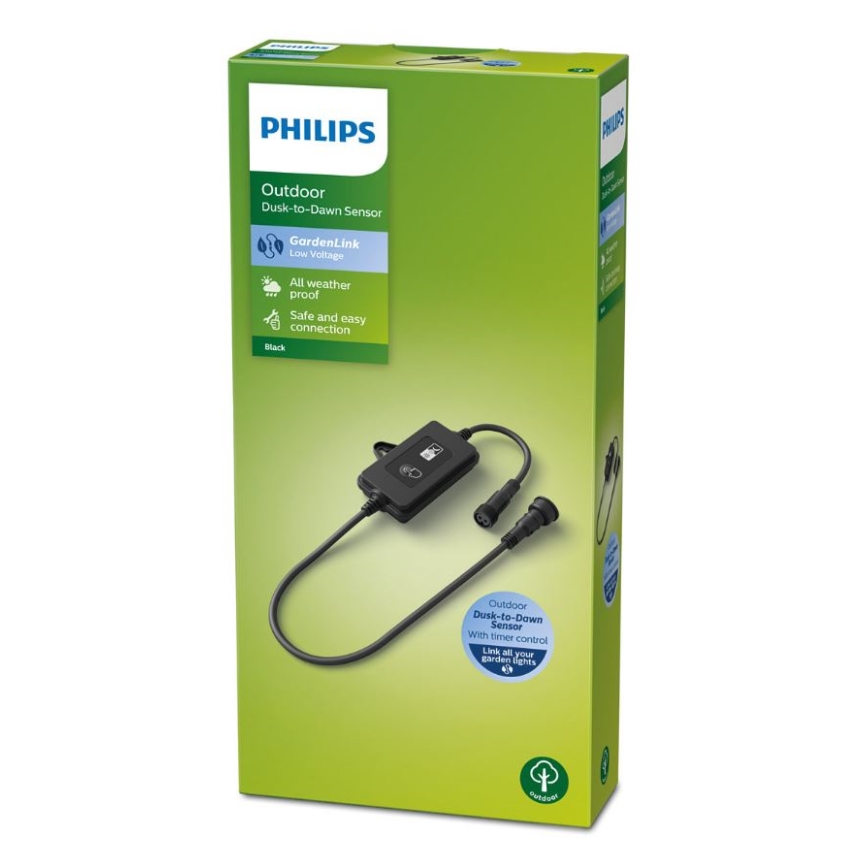 Philips - Buiten schemersensor met timer IP44