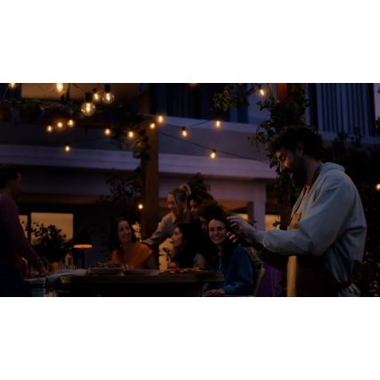 Philips - Guirlande d'extension LED RGBW dimmable pour extérieur Hue FESTAVIA 30xLED 21m IP65