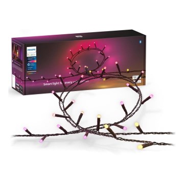 Philips - Guirlande d'extérieur dimmable LED RGBW HUE WHITE AND COLOR AMBIANCE 500 LEDs 44,4 m 2000–6500 K IP54