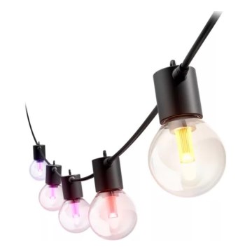 Philips - Guirlande d'extérieur LED RGBW dimmable Hue FESTAVIA 30 LED 21 m IP65