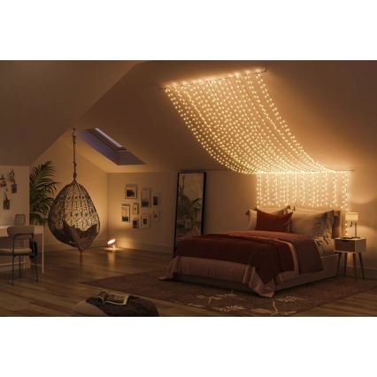 Philips - Guirlande extérieure à intensité variable LED RGBW HUE WHITE AND COLOR AMBIANCE 500xLED 44,4 m 2000-6500K IP54