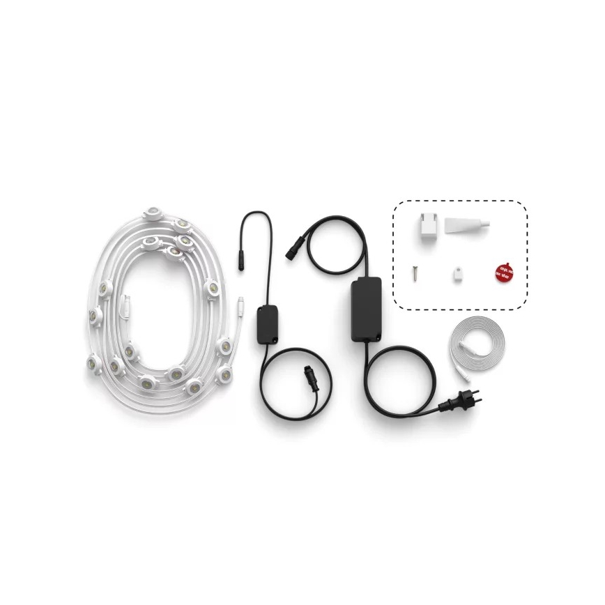 Philips - Guirlande lumineuse d'extérieur LED RGBW dimmable Hue FESTAVIA 32xLED 18m 1000-20000K IP65