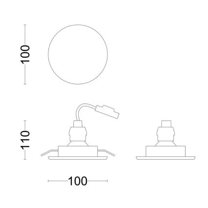 Philips - Hangende LED Badkamer plafond verlichting FRESCO LED/4,6W/230V IP23