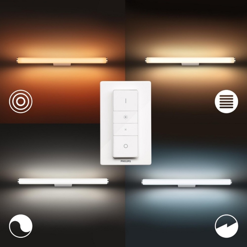 Philips - LED dimbare badkamerverlichting Hue ADORE LED/20W/230V IP44 + afstandsbediening