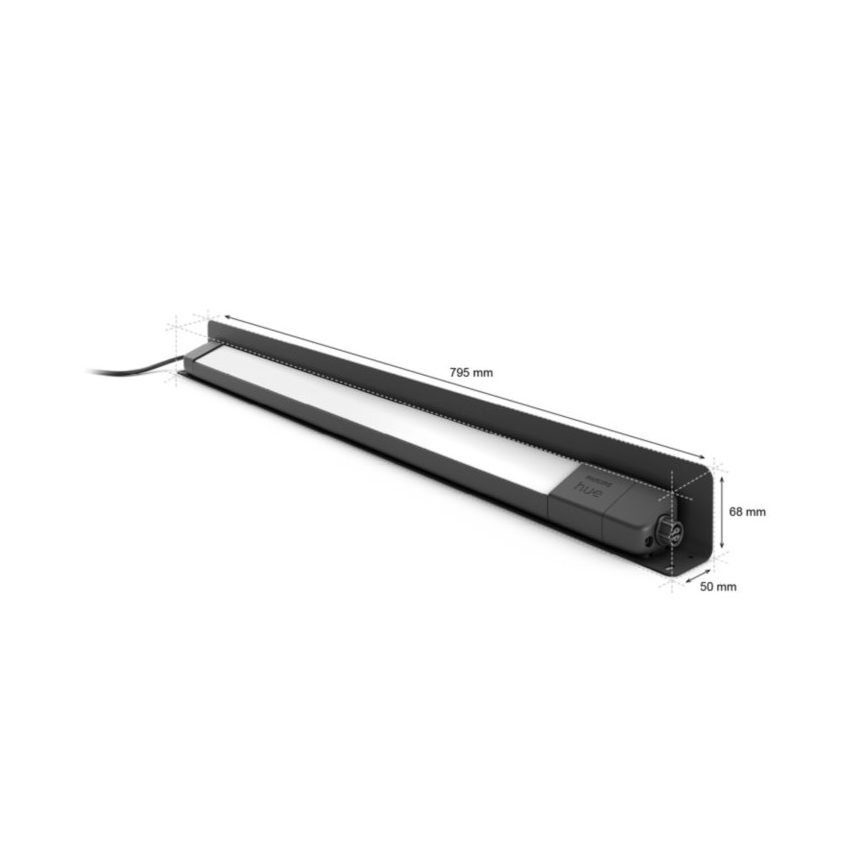 Philips - LED RGBW Dimbare buitenlamp Hue White and Color Ambiance LED/20W/24V IP65