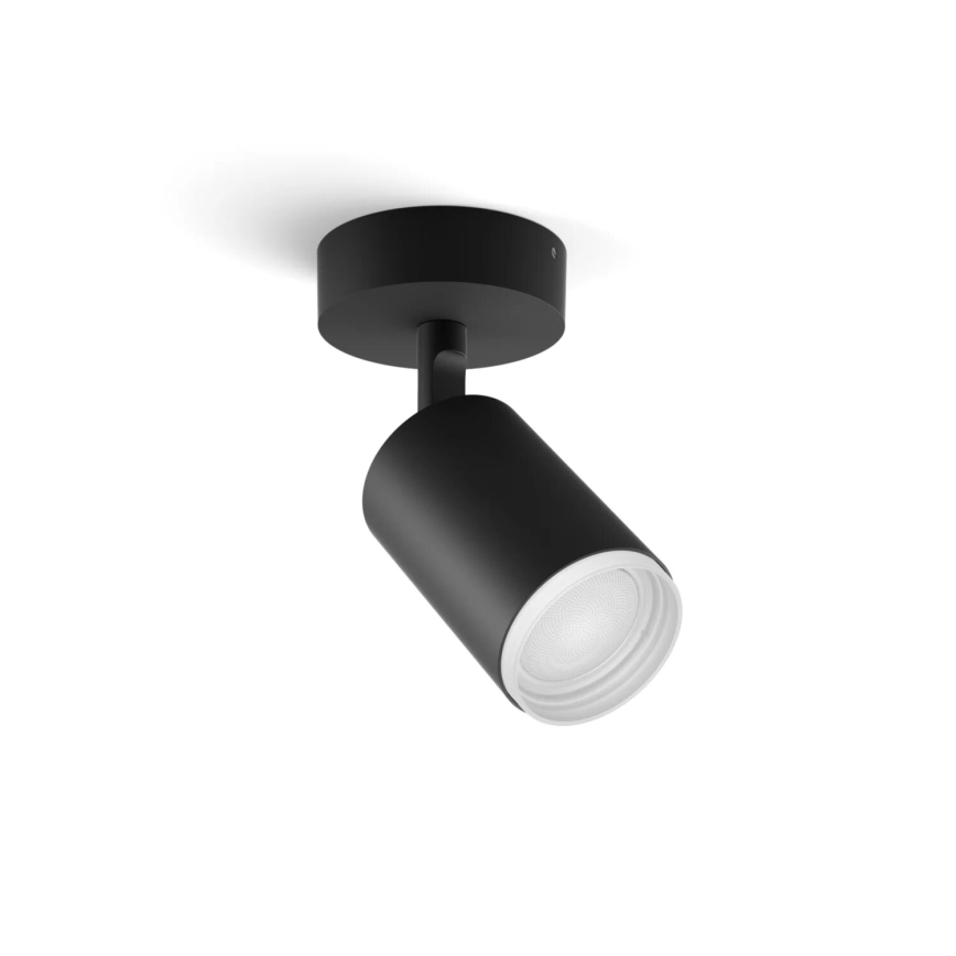 Philips - LED RGBW Dimbare inbouwspot Hue FUGATO 1xGU10/4,2W/230V 2000-6500K zwart